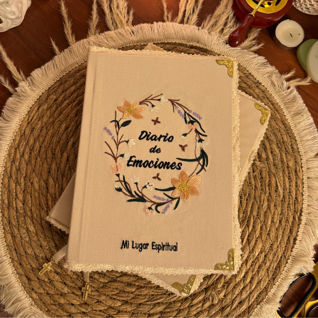 Diario de emociones con versículos de la biblia y frases de motivación